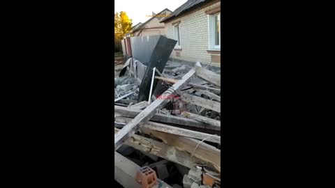 All that’s left of people’s houses in town of Gravyoron - Ukraine