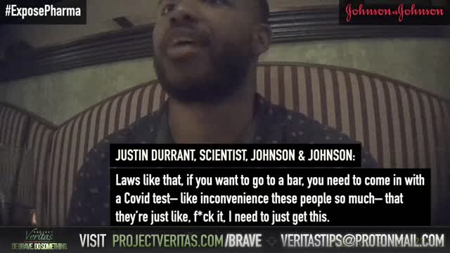 Veritas Does it Again - Undercover Camera Johnson & Johnson
