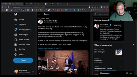 James O'keefe ousted as Ceo of Project Veritas by board of directors
