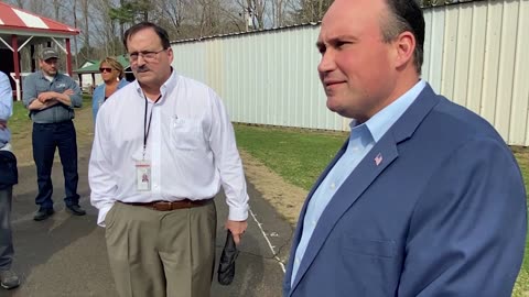 WLEA NEWS, April 6, 2023, Congressman Nick Langworthy At Allegany Co Fairgrounds