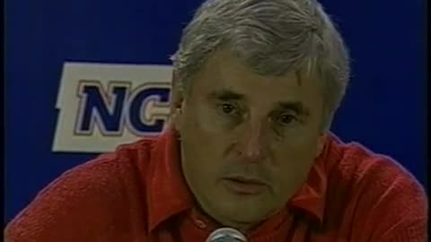 March 21, 1992 - Bob Knight Reacts After Indiana Defeats LSU in Tournament