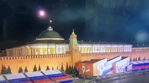 Footage of the attack on the Kremlin last night in which Russia has accused Ukraine of...