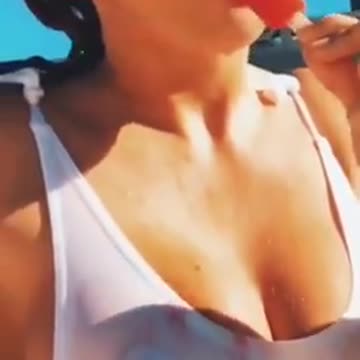 Hot Girl in white revealing bikini