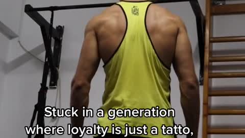 Stuck in a generation where loyalty is just a tatto,