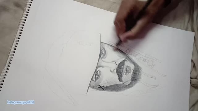 Sketching Captain Jack Sparrow - Soothing to WATCH