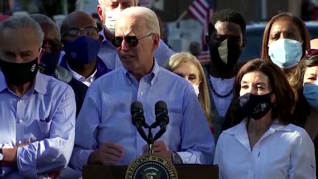 U.S. and world in 'peril': Biden touring NYC Ida damage