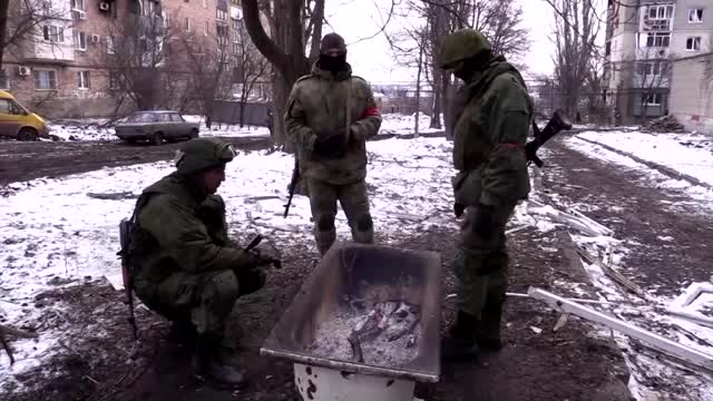 Town in eastern Ukraine in ruins after heavy fighting