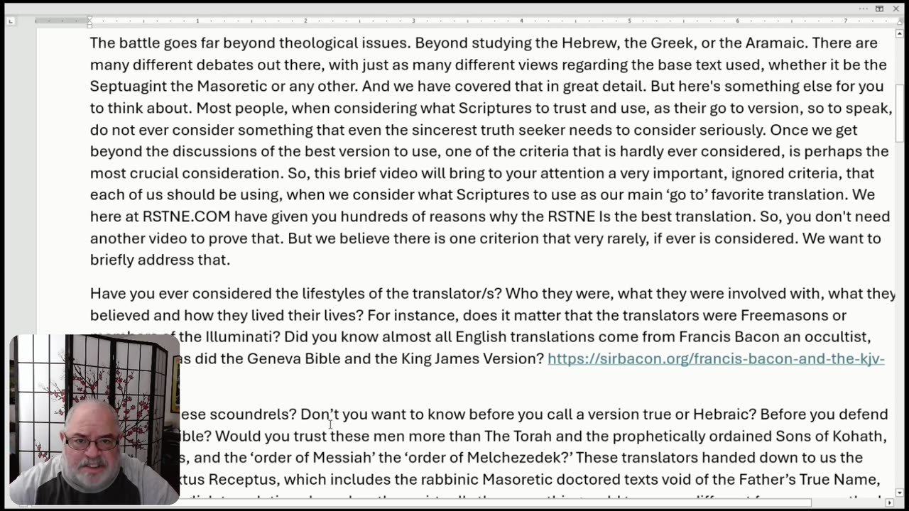 A Vital Consideration When Choosing A Version of Scripture April 24, 2024