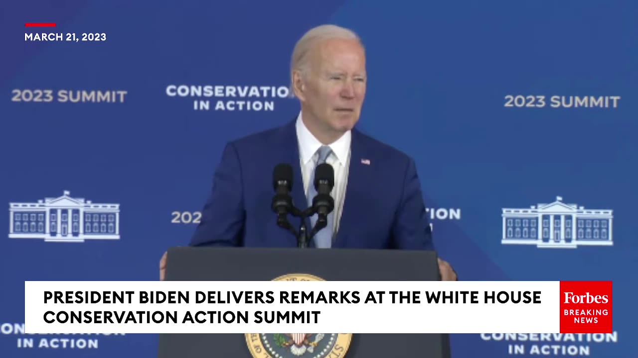 President Biden Delivers Remarks At The White House Conservation Summit