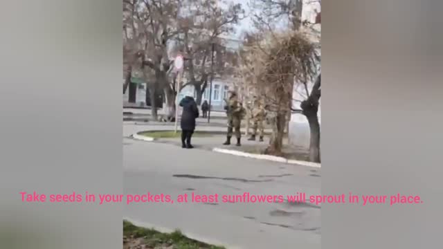 A resident from Ukraine speaks rudely to the occupant. He is in shock. Russia attacks Ukraine