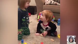 Funny Twin Babies