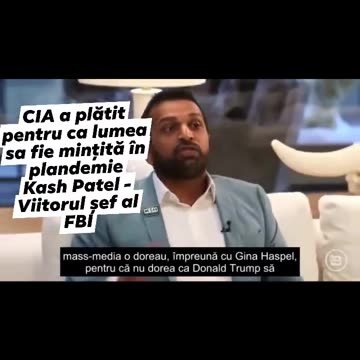 Kash Patel, viitorul sef al FBI: "CIA a platit pt. ca lumea sa fie mintita in pandemia de Covid-19"