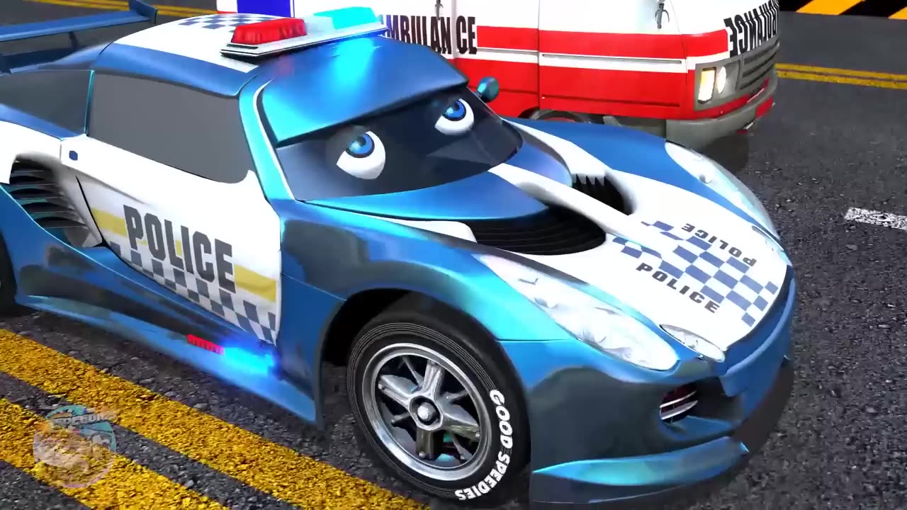 Wheels On The Police Car for Children