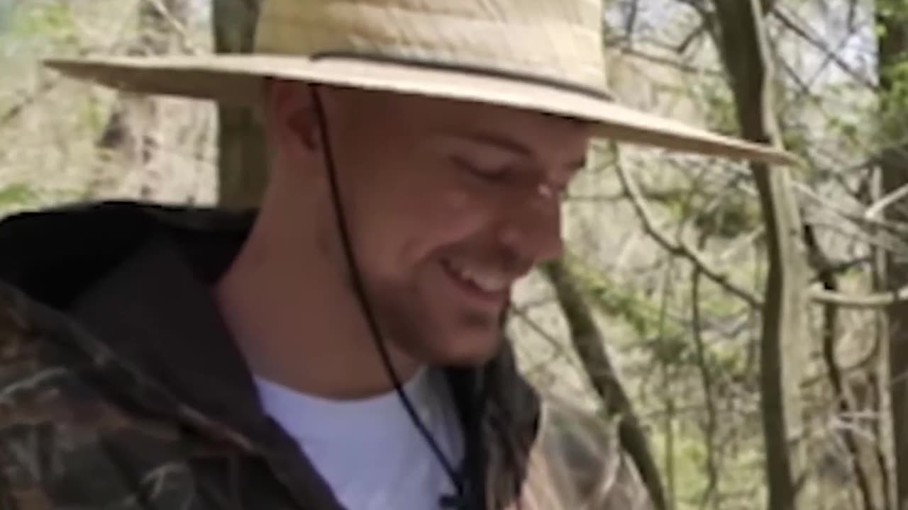 A man is going to the jungle with their friends.