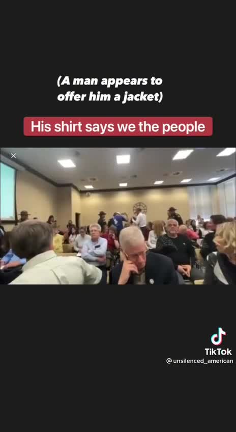 Arrested for wearing a We The People shirt at a school.