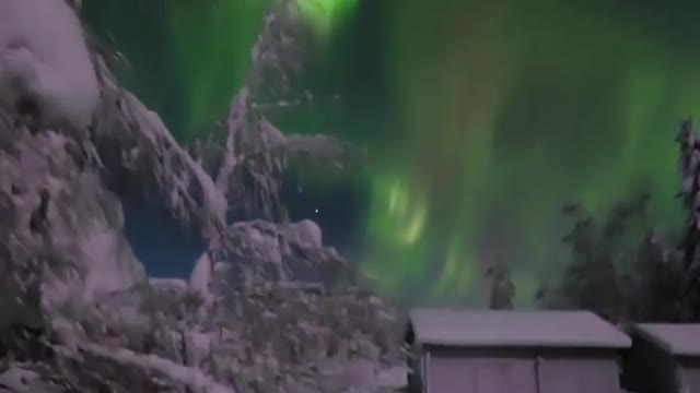 Aurora boreal em Ranua,