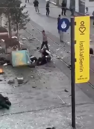 Aftermath of suspected terror attack in Istanbul