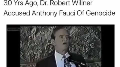 30 anos atrás o Dr. Robert Willner acusa Fauci de genocídio...