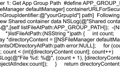 How can I view the contents of the App Group Shared Container directory when debugging an iOS app