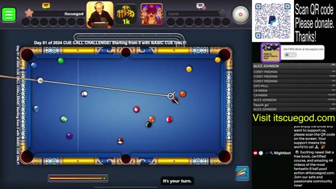 2024 CUE CALL CHALLENGE! Starting from 0 with BASIC CUE ONLY! no upgrades! From JANUARY 1st 10am PST