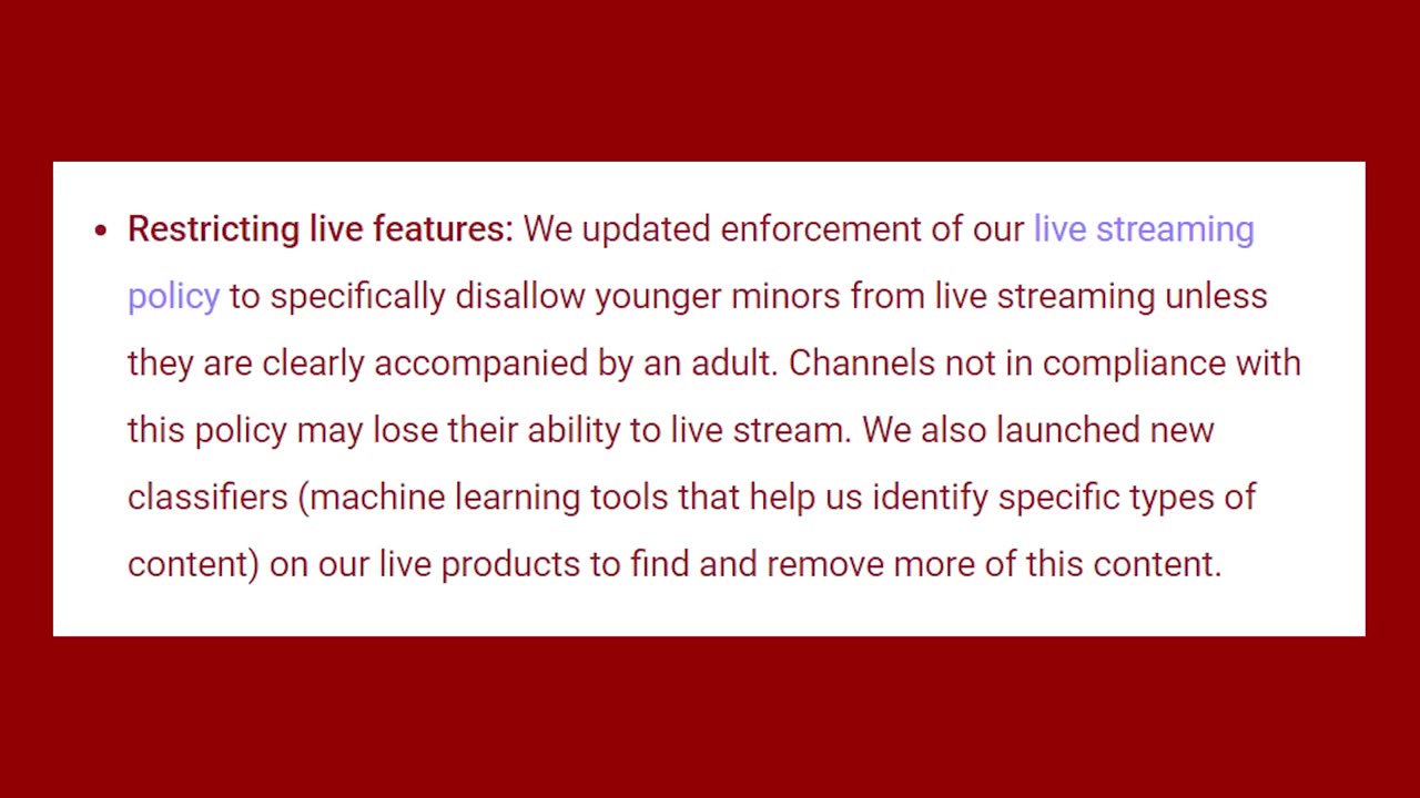 YouTube Now Restricts Younger Kids From Streaming On The Platform, And I'm Glad! [8jlmow29c7U-1]