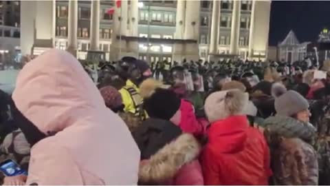 Ottawa protests Fri. Feb. 18 2022 Peaceful protestors still peaceful