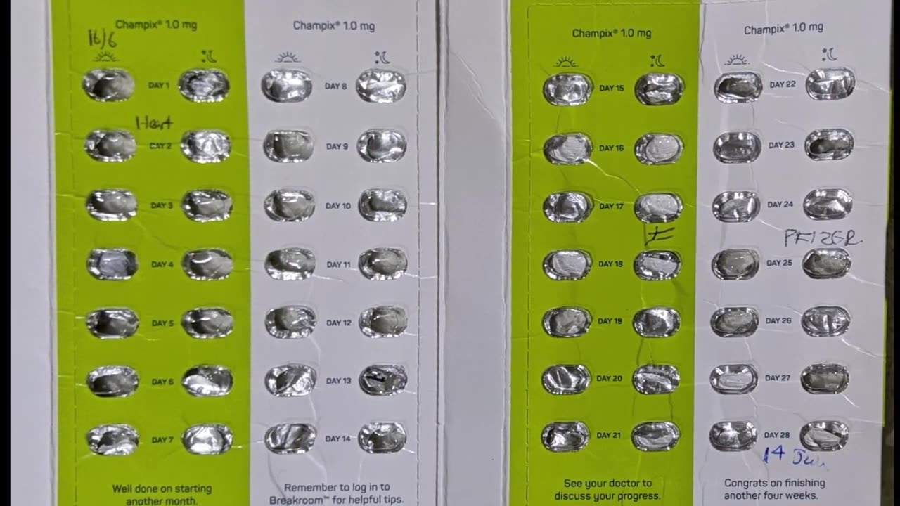Champix/Chantix Round 2 Jun-Jul 2021
