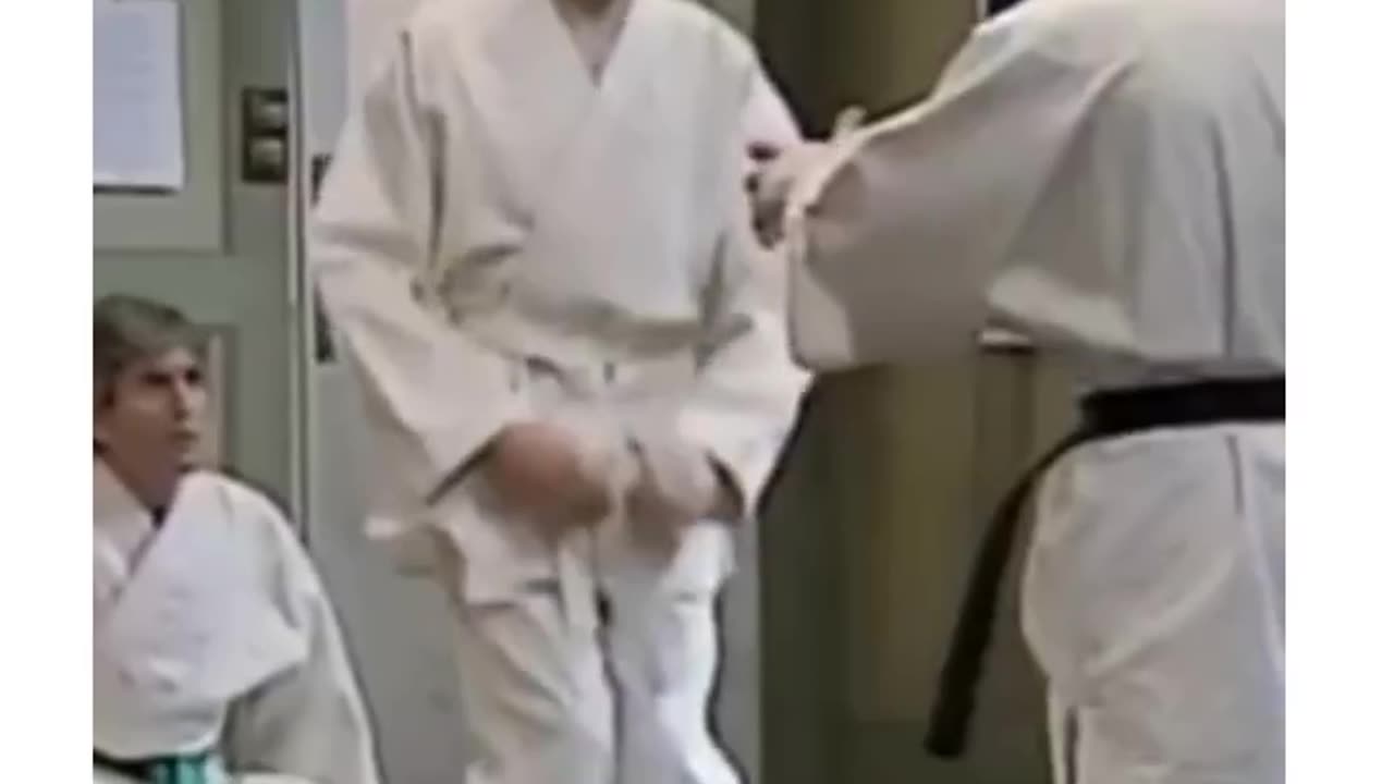 Mr. Bean karate training