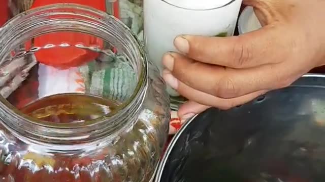 GRASS JELLY ICE.. Indonesian street food