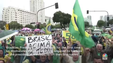 Brazil's Bolsonaro Tells Protesters To Lift Blockades