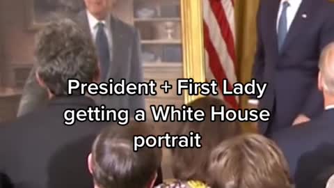 President +First Lady getting a White House portrait