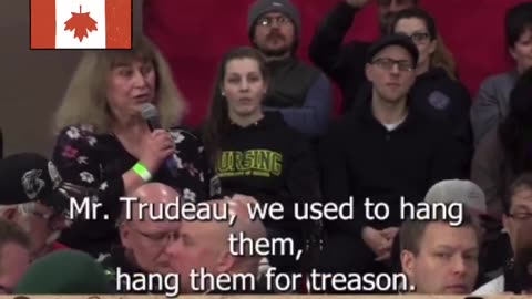 EPIC QUESTIONS ASKED OF TRUDEAU..." WE USED TO HANG TRAITORS "