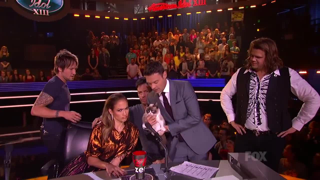 Top 6 - Look! It's Grumpy Cat! - AMERICAN IDOL XIII