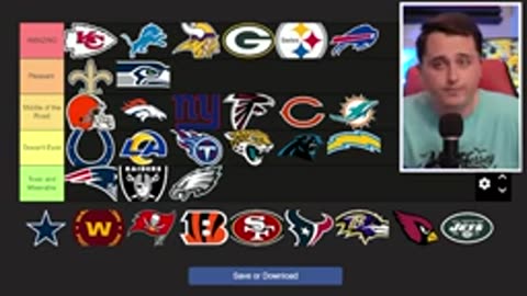 ALL 32 NFL FANBASES ARE RANKING! (Edition of the Tier List)