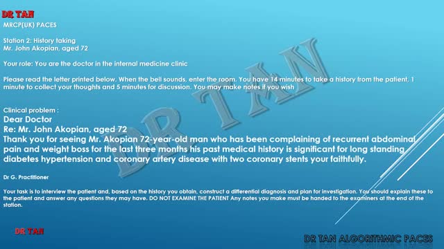 ST2.Abdominal Pain for History station TAN