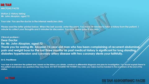 ST2.Abdominal Pain for History station TAN