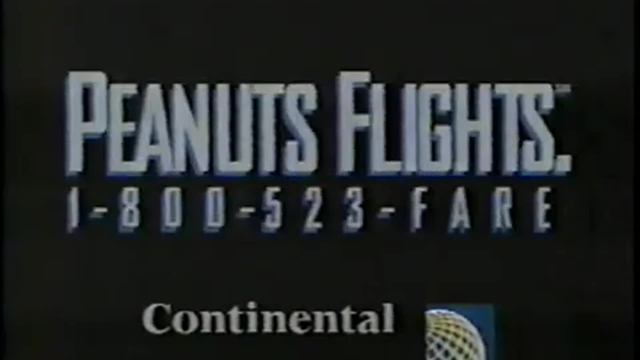 February 26, 1994 - Peanuts Flights from Continental Airlines