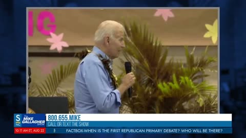 Biden disgracefully compared his kitchen fire to the Maui wildfires when speaking to the grieving communities in Hawaii