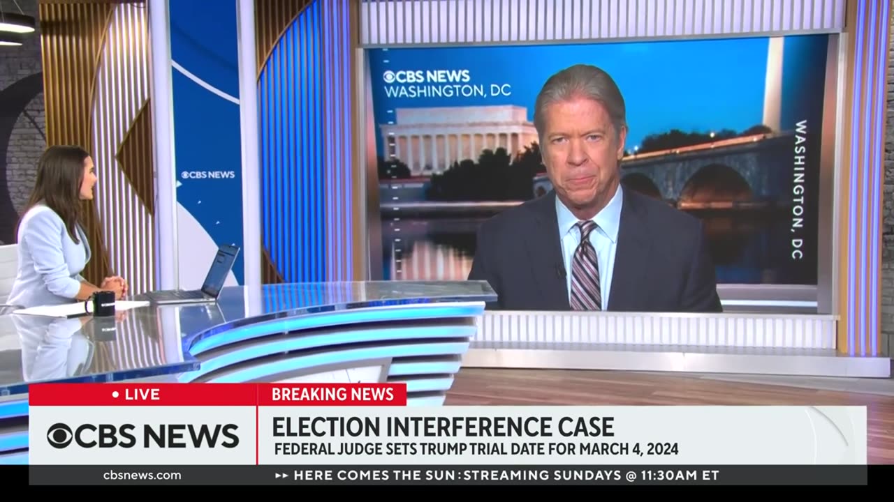 Judge sets march 2024 trial date for Trump federal election interference case