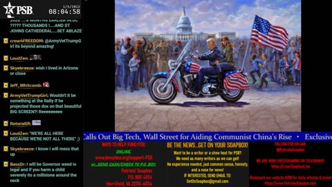 2022-01-05 07:00 EST - Patriots Soapbox AM: with LadyRWB , MykelJaye & DD
