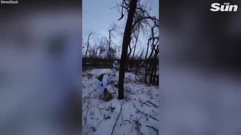 Ukrainian assault troops exchange fire with Russian soldiers on Bakhmut battlefield