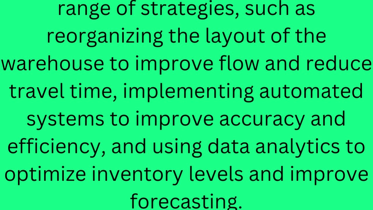 What is warehouse optimization? #shorts