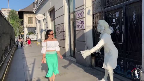 Human Statue Prank Part 1