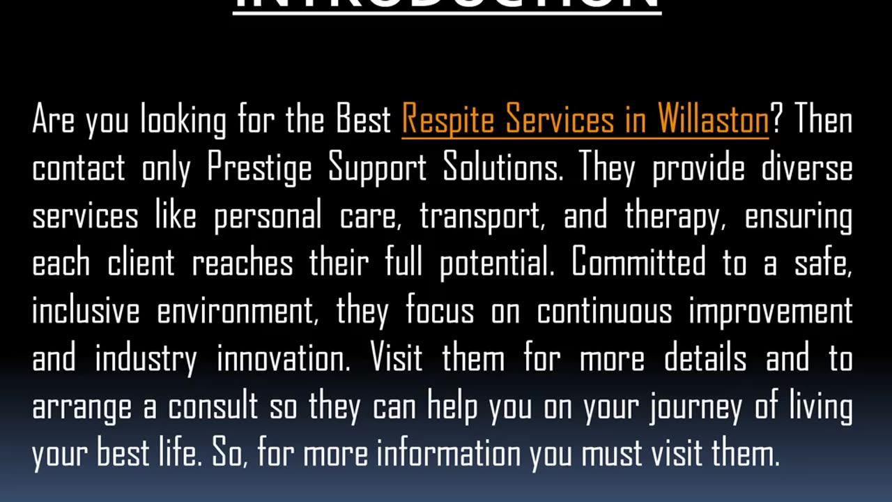 Best Respite Services in Willaston
