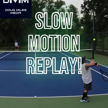 BACKHAND DROP SHOT TO WIN THE POINT!