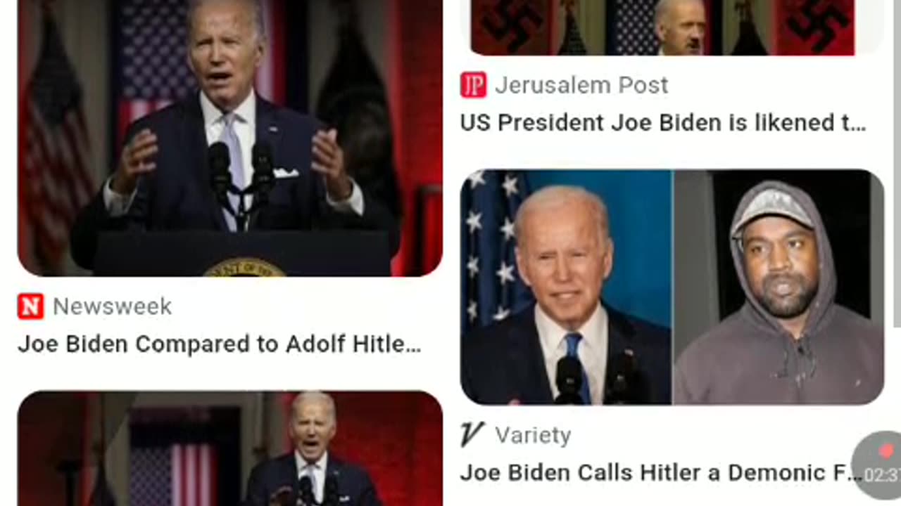 Joe biden connected to adolf hitler say ain't so joe 3/22/23