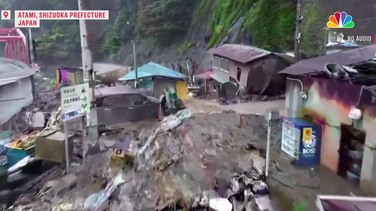 At Least 20 People Missing After Huge Landslides in Japan