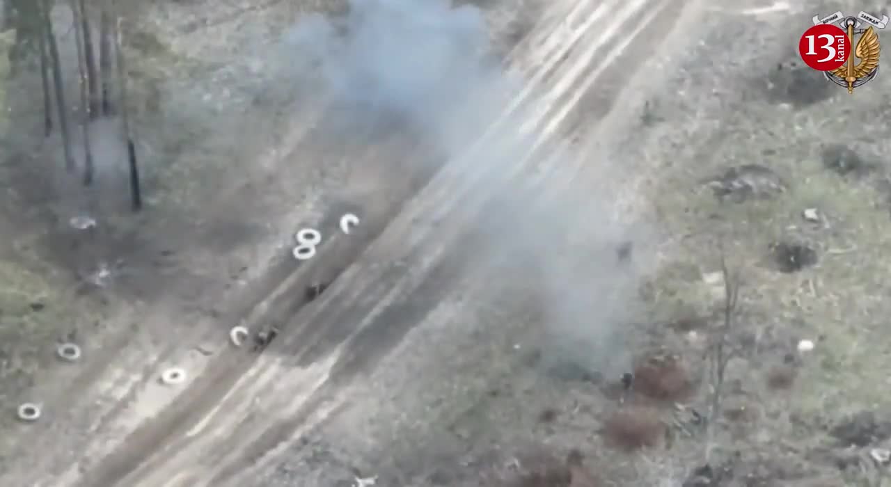 Ambushed Russians packed the wounded into their military equipment and sought to flee