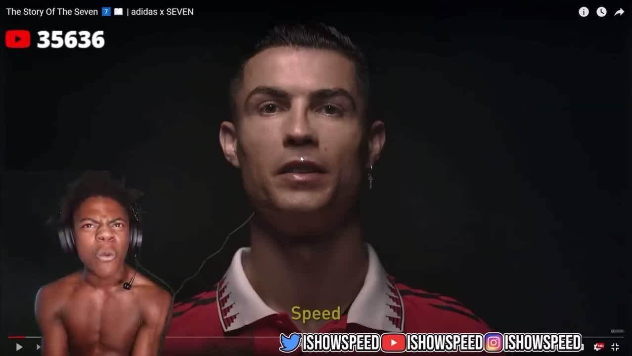 Cristiano Ronaldo knows iShowSpeed