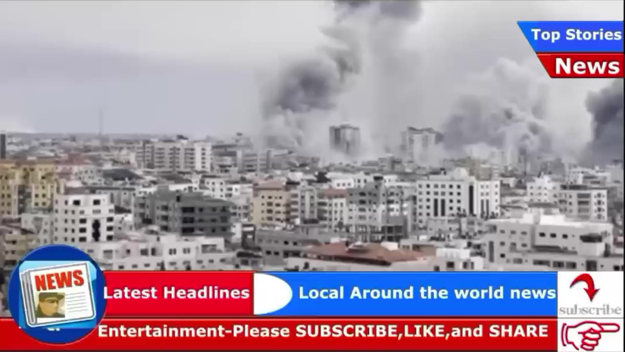 Bombs rain down on Gaza as Hamas and Israel war 3